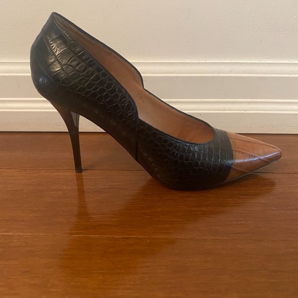 Black/Brown Dries Van Noten Pumps - Picture 2 of 4